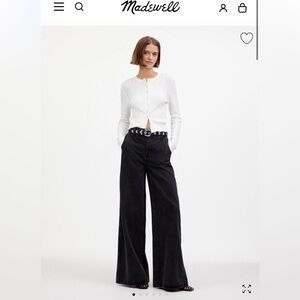 Madewell wide sweep trouser denim